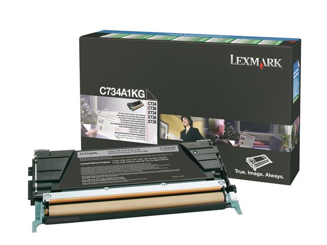 Toner Lexmark C734 Ret C734A1KG 8K zwart