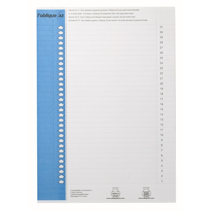 Ruiterstrook ELBA nr.9 blauw/pak 310