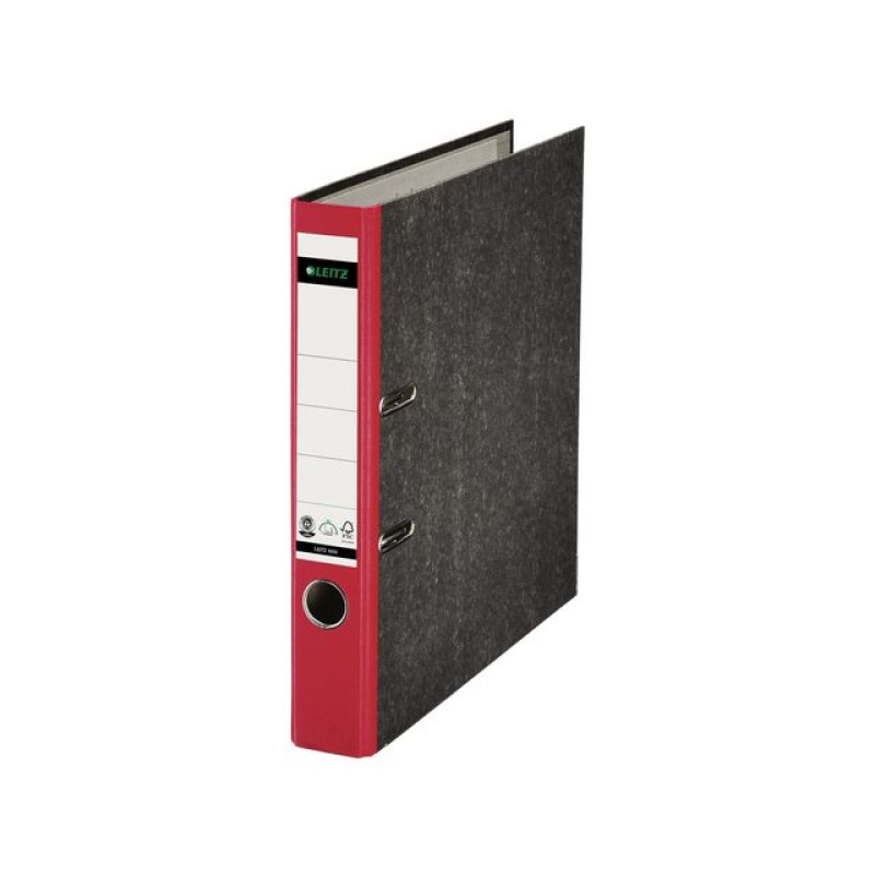Ordner Leitz 1050 50mm A4 gewolkt rood