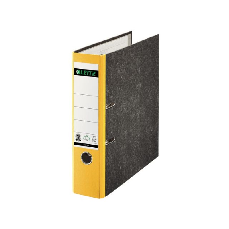 Ordner Leitz 1080 80mm A4 gewolkt geel