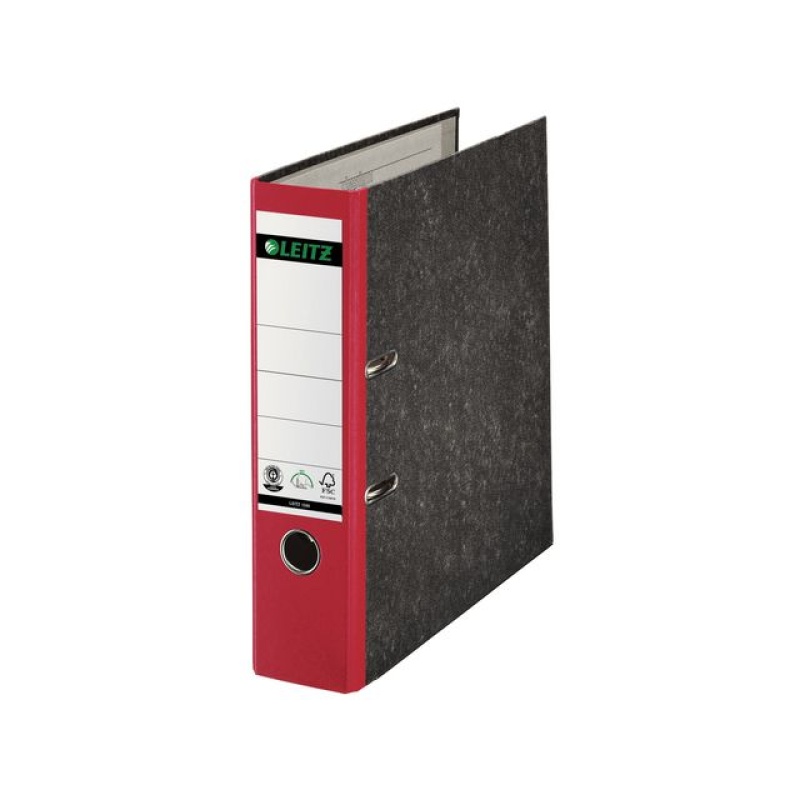 Ordner Leitz 1080 80mm A4 gewolkt rood