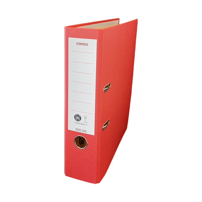 Ordner SPLS 80mm A4 karton rood