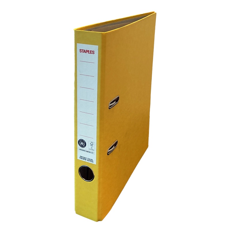 Ordner SPLS 50mm A4 karton geel