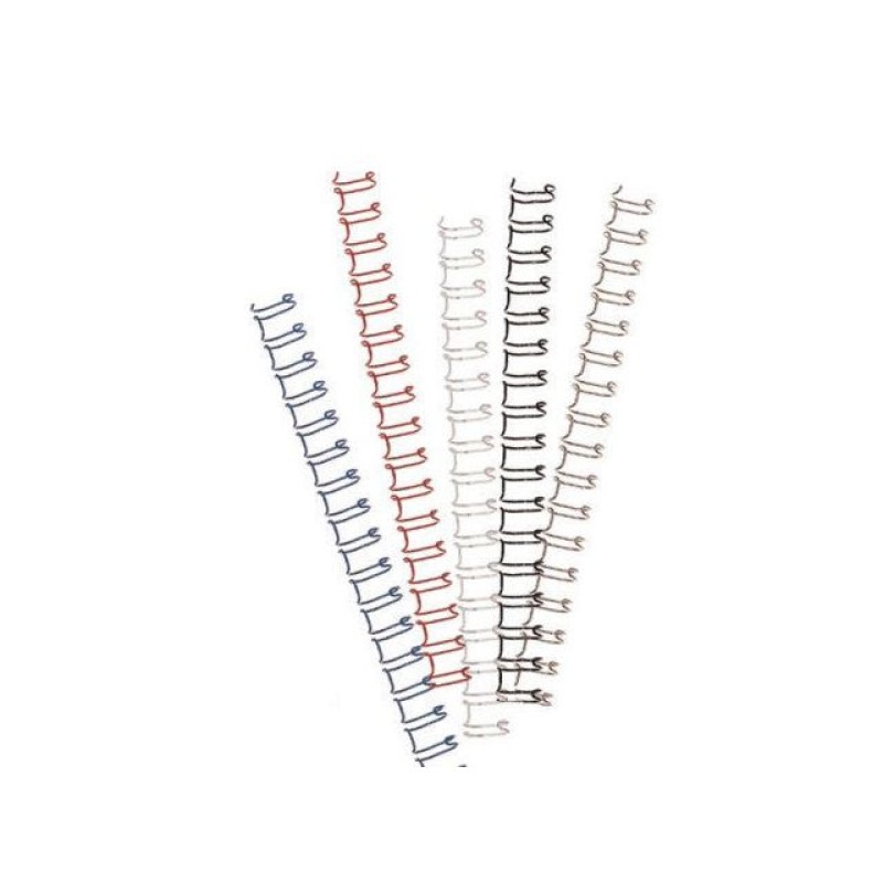 Draadrug 6,4 mm 3:1 zilver/doos 100