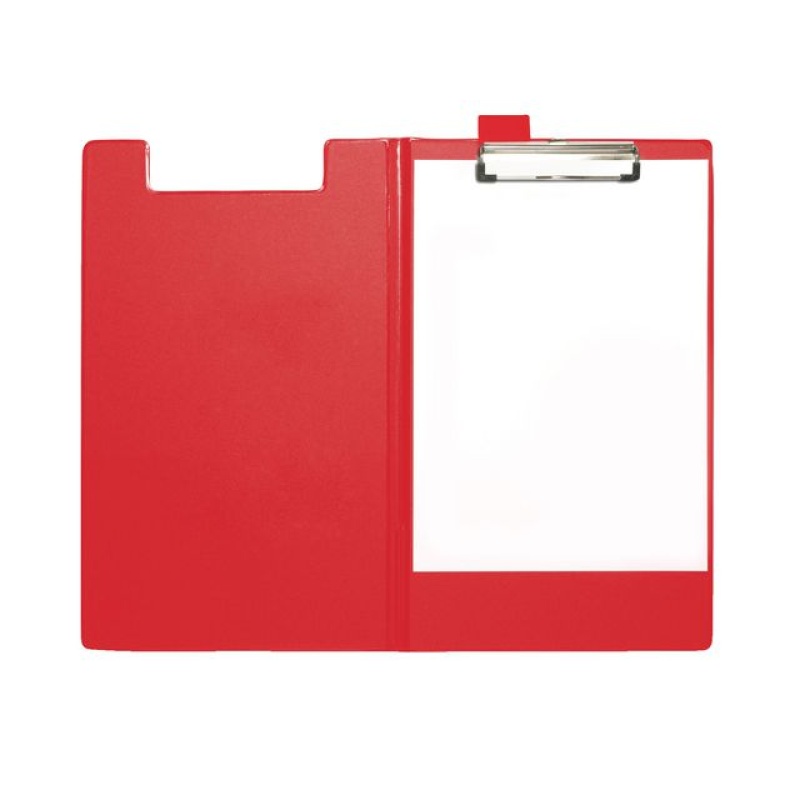 Klembord SPLS A4/folio foldover rood