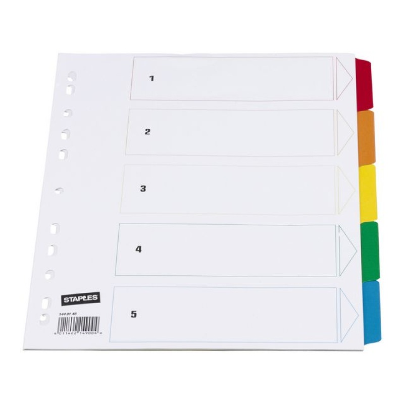 Tabblad SPLS A4 11R PP kleurentab/set 5