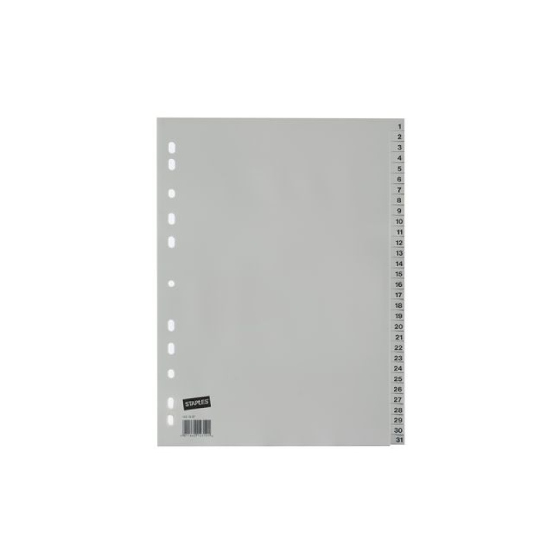 Tabblad SPLS A4 11R PP 1-31 grijs/set 31