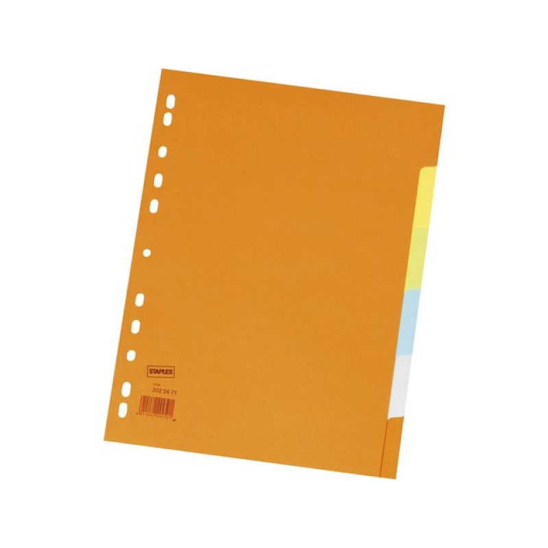 Tabblad SPLS A4 11R karton 6-kleur/set 6