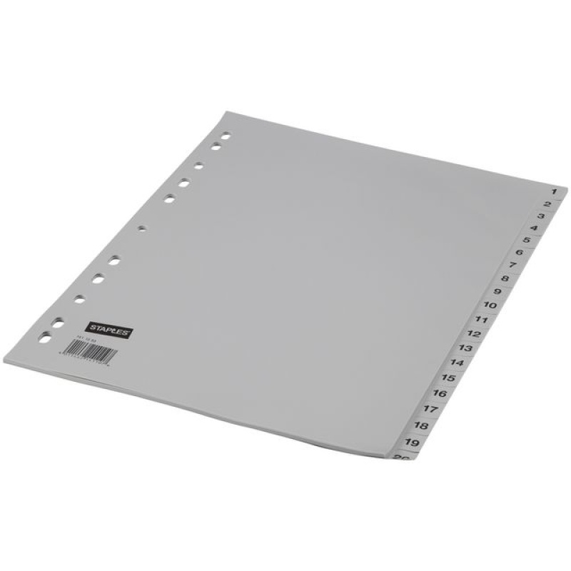 Tabblad SPLS A4 11R PP 1-20 grijs/set 20