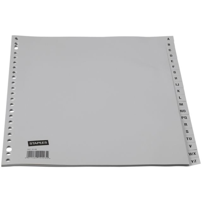 Tabblad SPLS A4 23R PP A-Z grijs/set 20