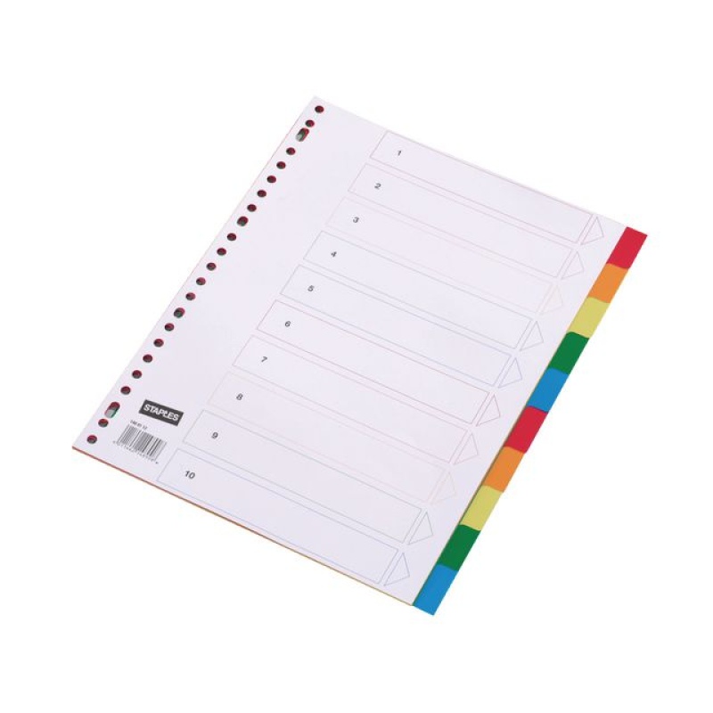 Tabblad SPLS A4 23R PP kleurentab/set 10