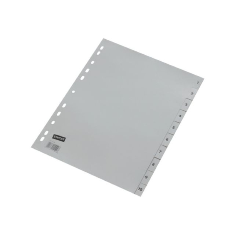 Tabblad SPLS A4 11R PP 1-10 grijs/set 10