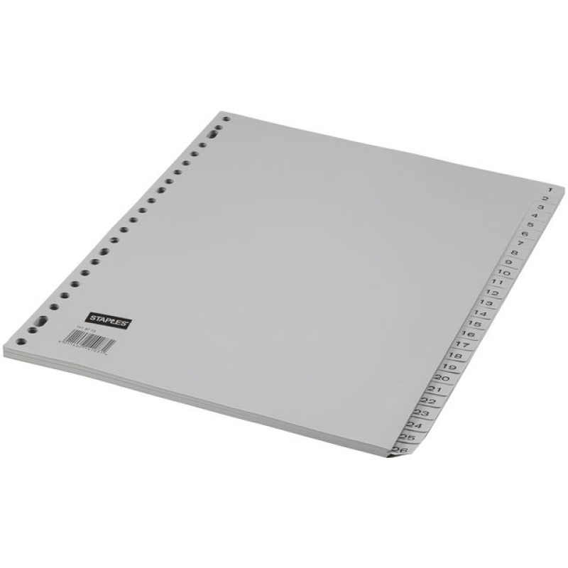 Tabblad SPLS A4 23R PP 1-52 grijs/set 52