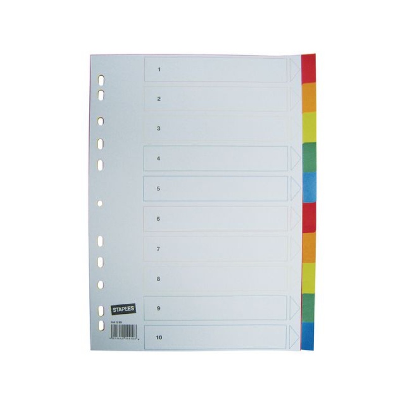 Tabblad SPLS A4 11R PP kleuren/set 10