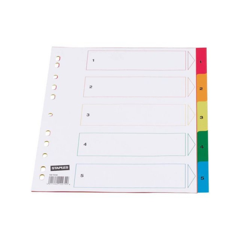 Tabblad SPLS A4 11R PP 1-5 kleur/set 5