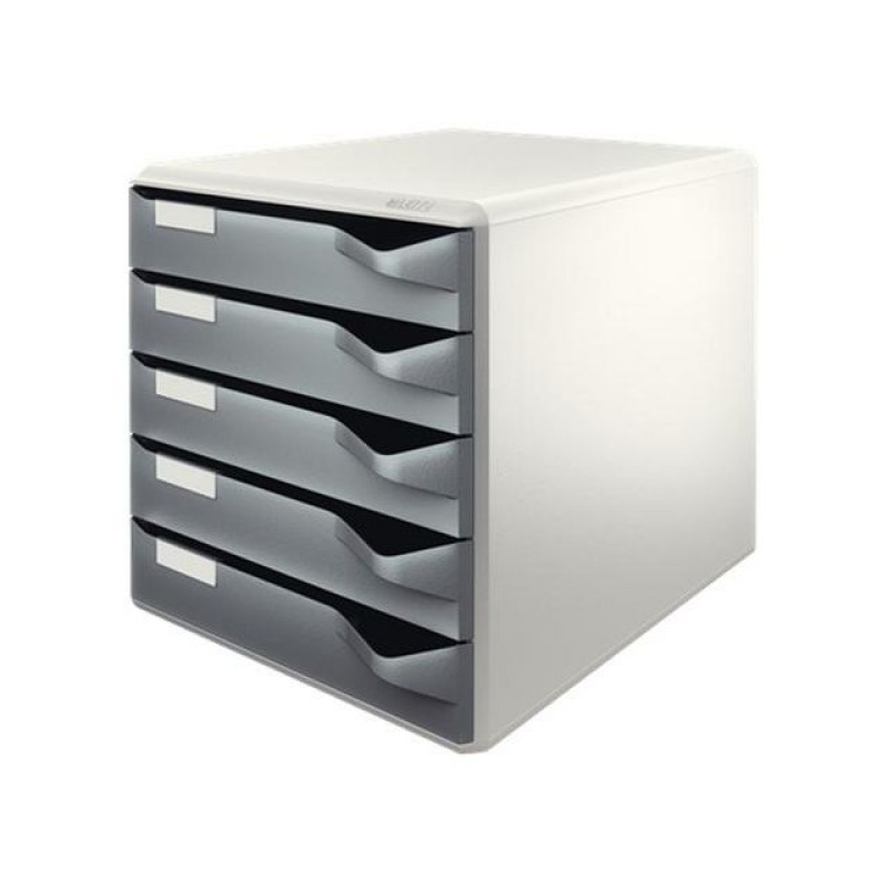 Ladenblok Leitz 5 laden d.grijs/grijs