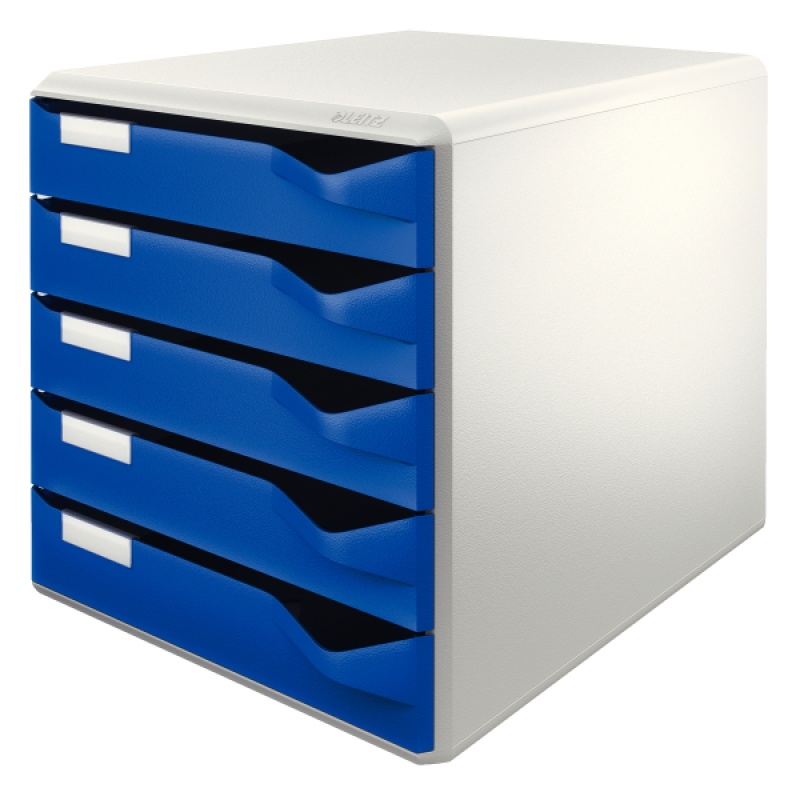 Ladenblok Leitz 5 laden blauw/grijs