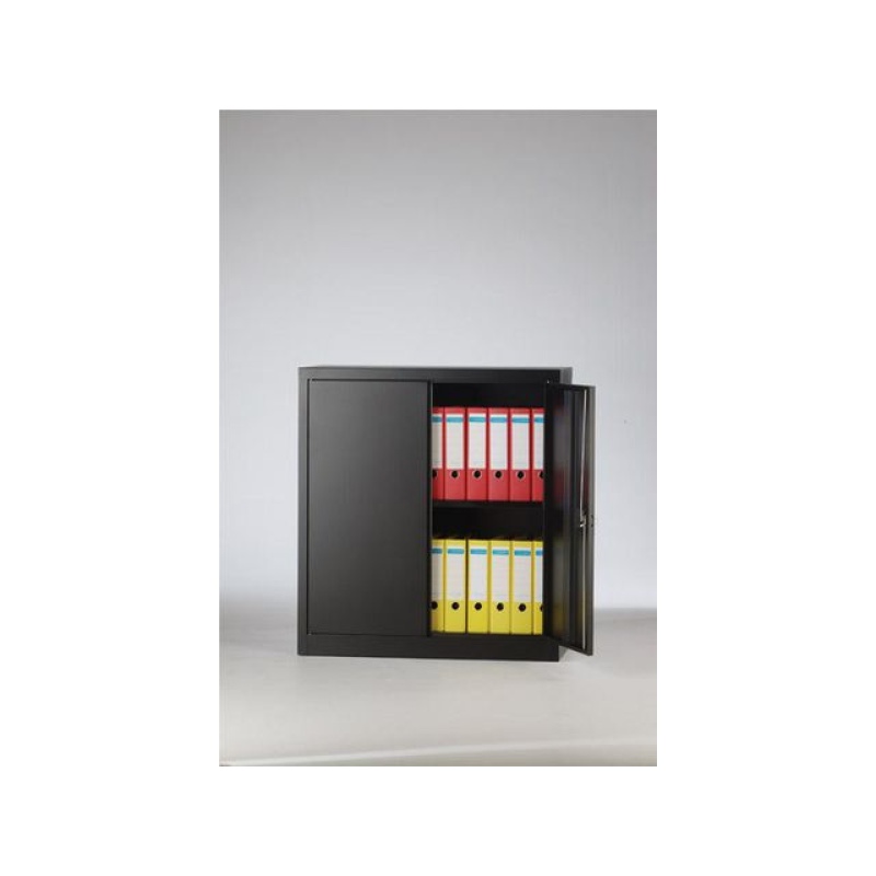 Draaideurkast incl. 1 legbord zwart
