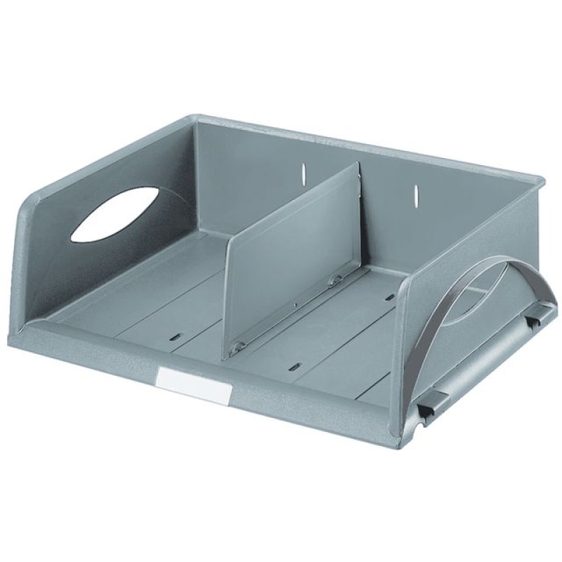 Brievenbak Leitz Sorty folio dwars grijs