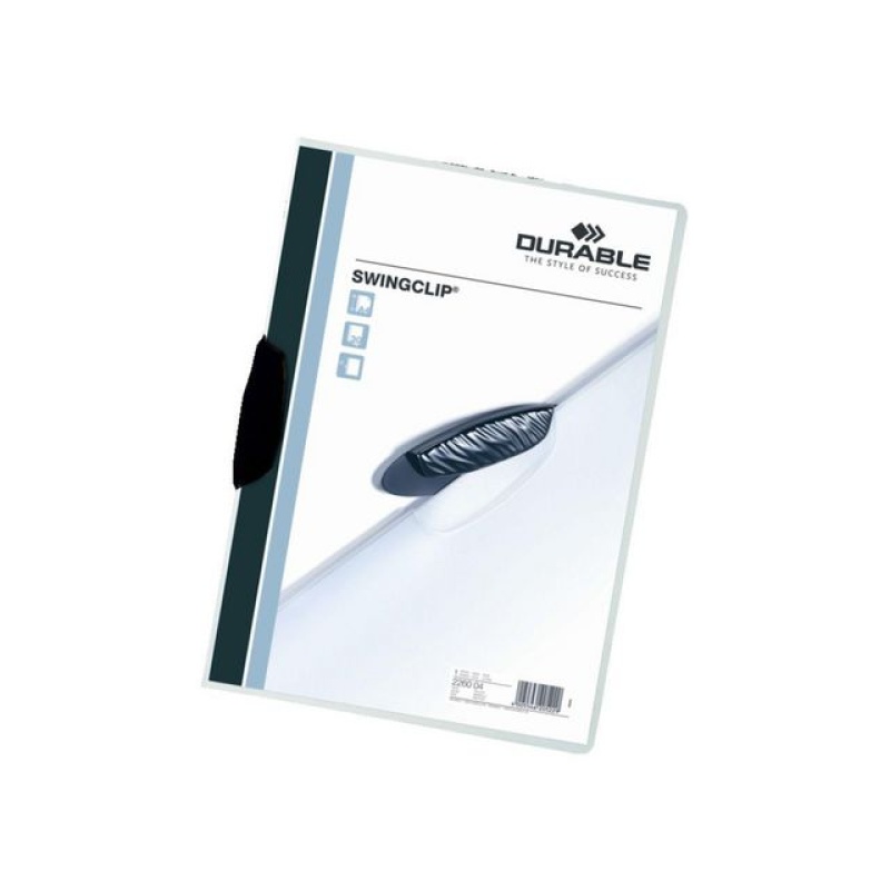 Klemmap Durable swingclip 3mm zwart/ds25