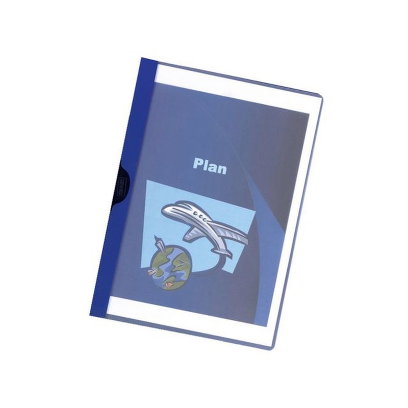 Klemmap SPLS A4 3mm blauw/pak 5