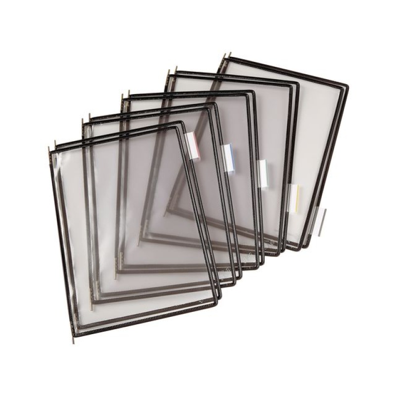 Zichtpaneel Djois A4 PVC zwart/doos10
