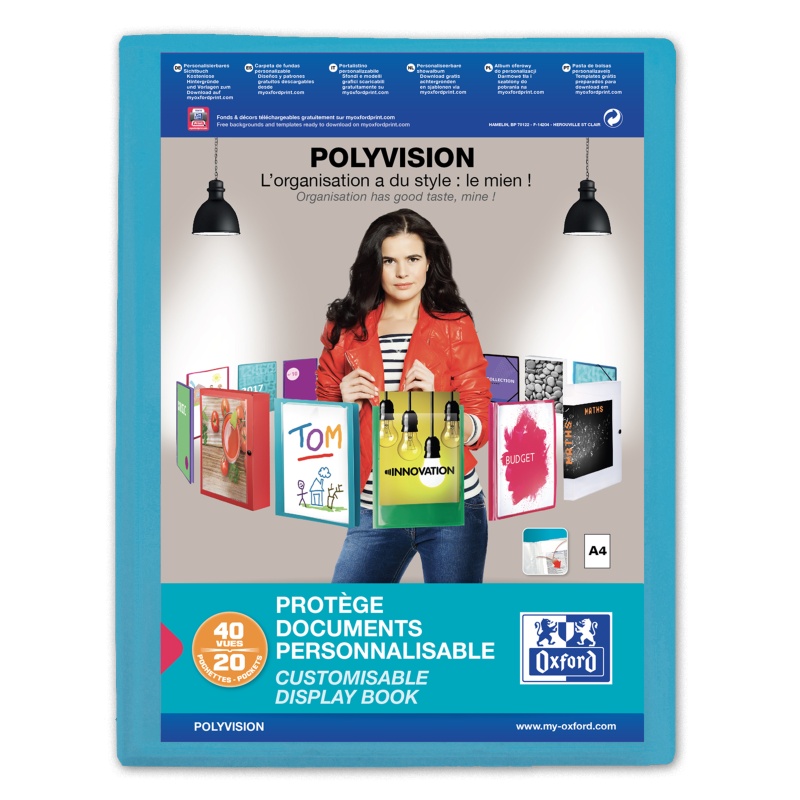 Showalbum Oxford Polyvision A4 20t bl