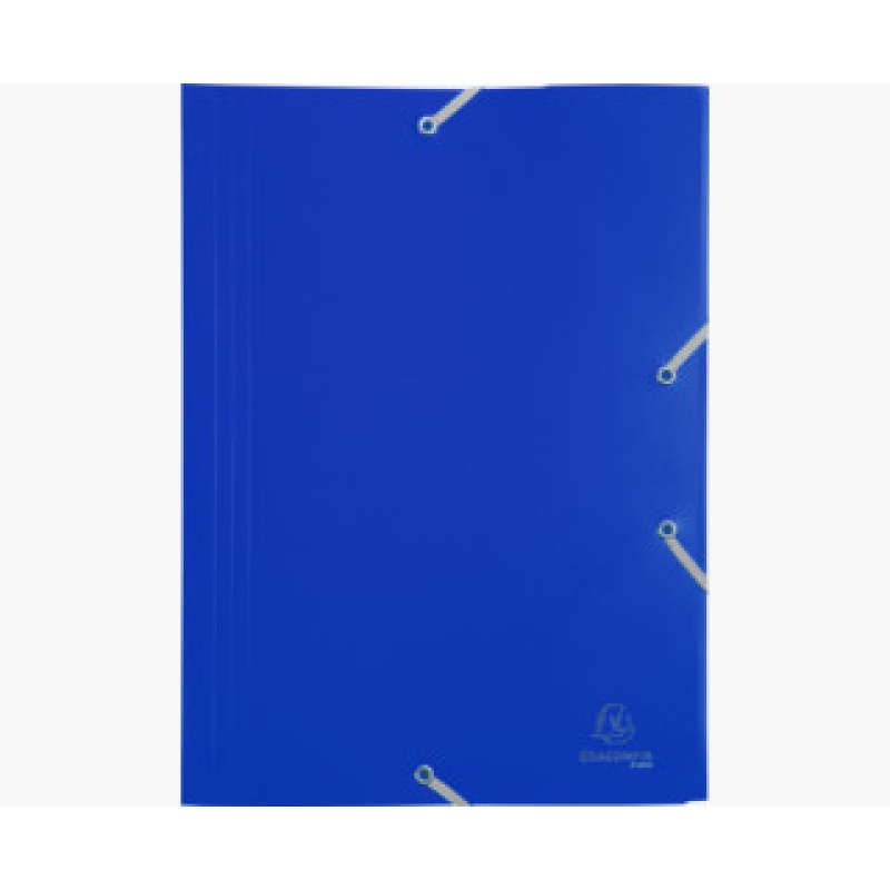 Elastomap Exacompta A4 PP 3-kl blauw