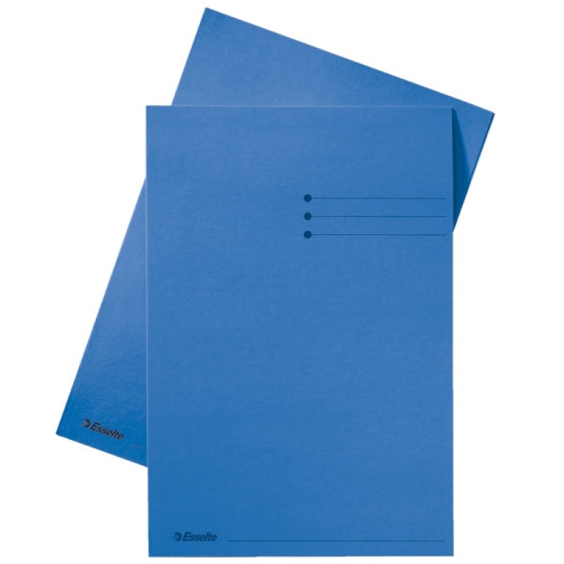 Vouwmap Esselte A4 karton 180g bl/pk 100