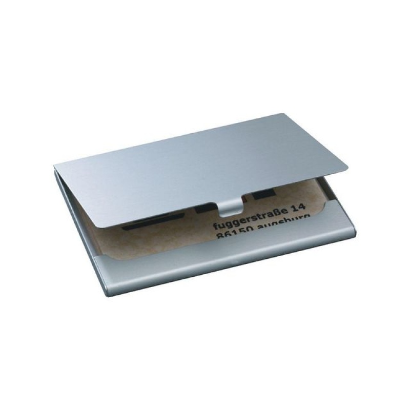 Visitekaarthouder Sigel 91x58 aluminium