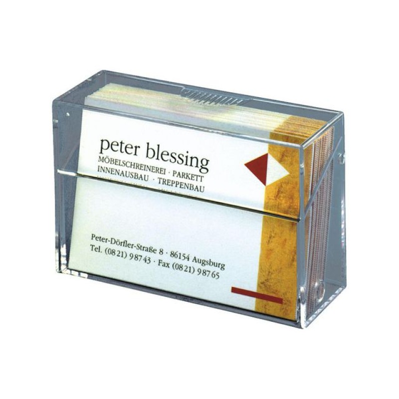 Visitekaarthouder Sigel 85x56x27 plastic