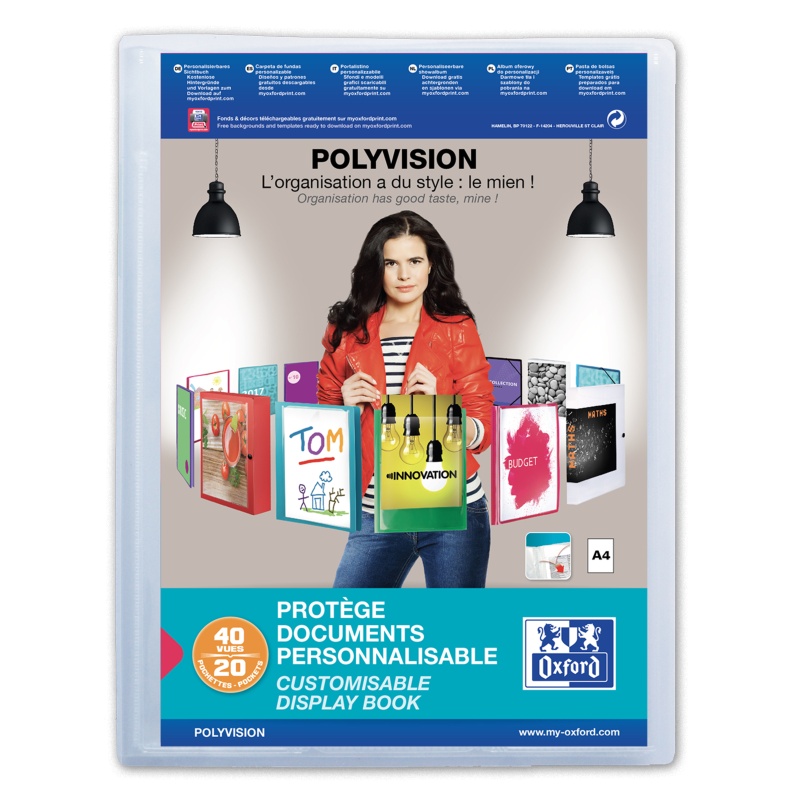 Showalbum Oxford Polyvision A4 20t tr