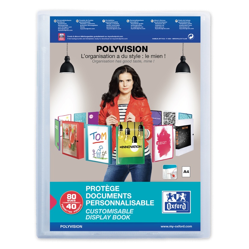 Showalbum Oxford Polyvision A4 40t tr