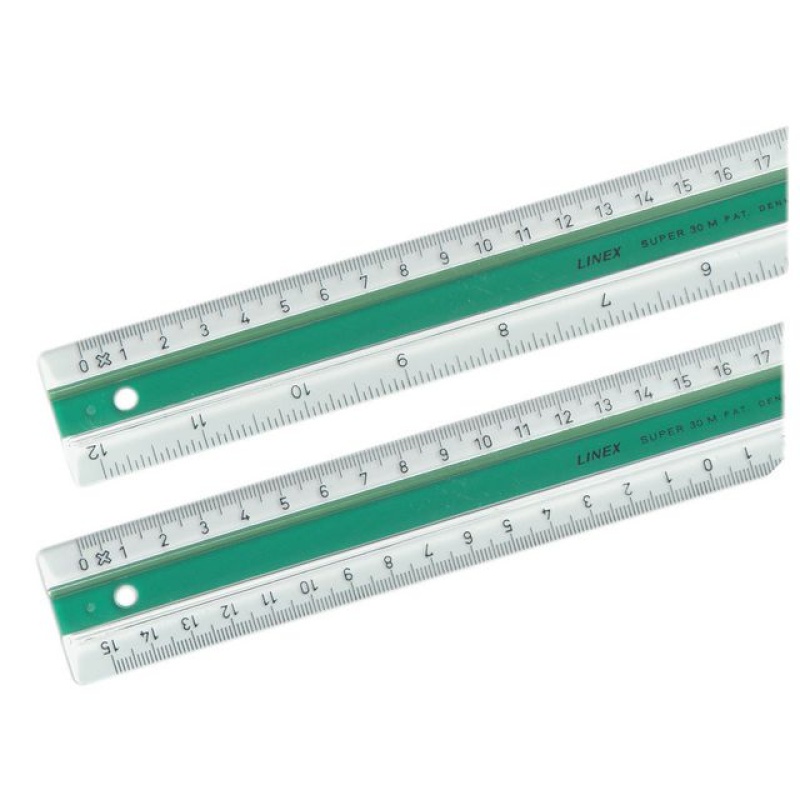 Liniaal Linex 500mm rubberstrip