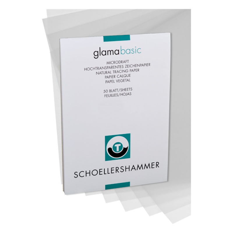 Tekenpapier transp. A3 80g/blok 50v
