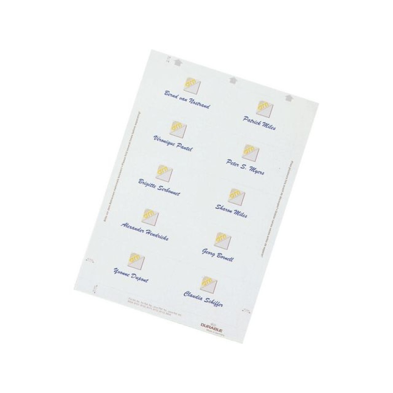 Insteekkaart Durable 1453 75x40mm/pk240