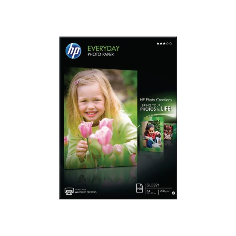 Fotopapier HP A4 200g everyday/pk100v