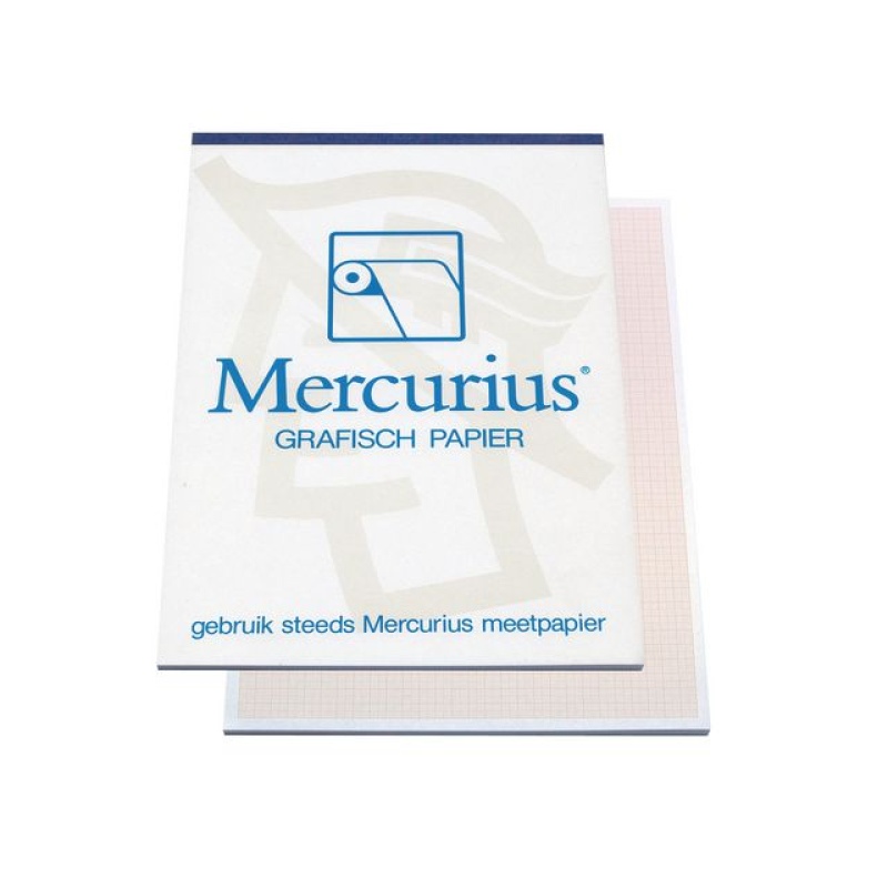 Millimeterpapier A3 roodbruin/blok 50v