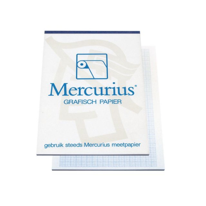 Millimeterpapier A4 blauw/blok 50v