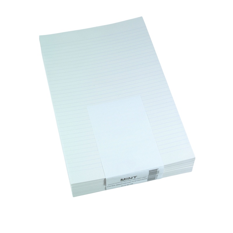 Papier Minister dubbelfolio lijn/pk 240v