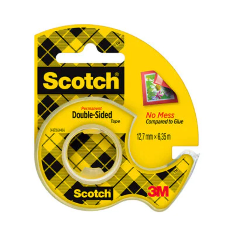 Plakband dubbelz. Scotch 12mmx6,3m +disp