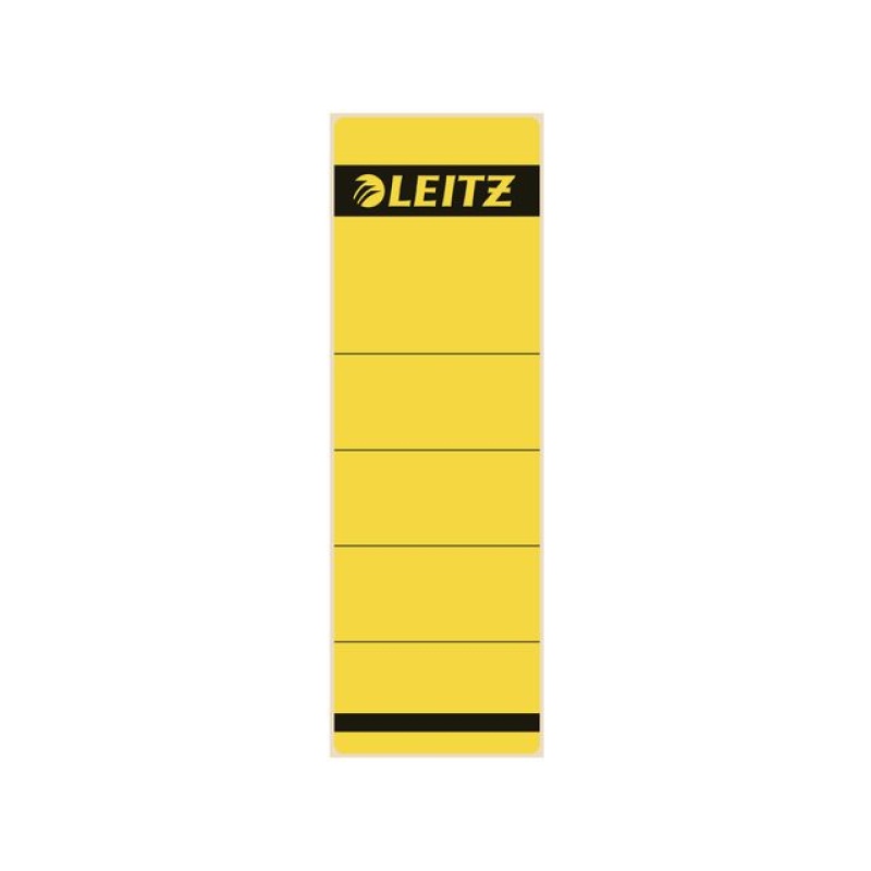 Rugetiket Leitz 1642 kort-breed geel/p10