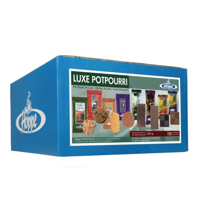 Koekjes Hoppe luxe potpourri/doos 150