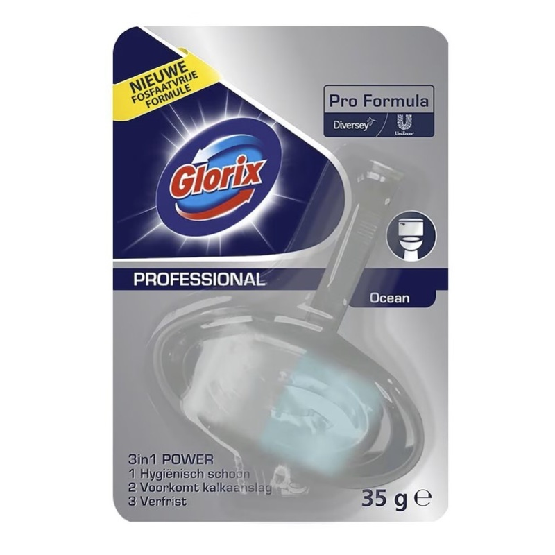 Toiletblok Glorix ocean fresh 35g/pk12