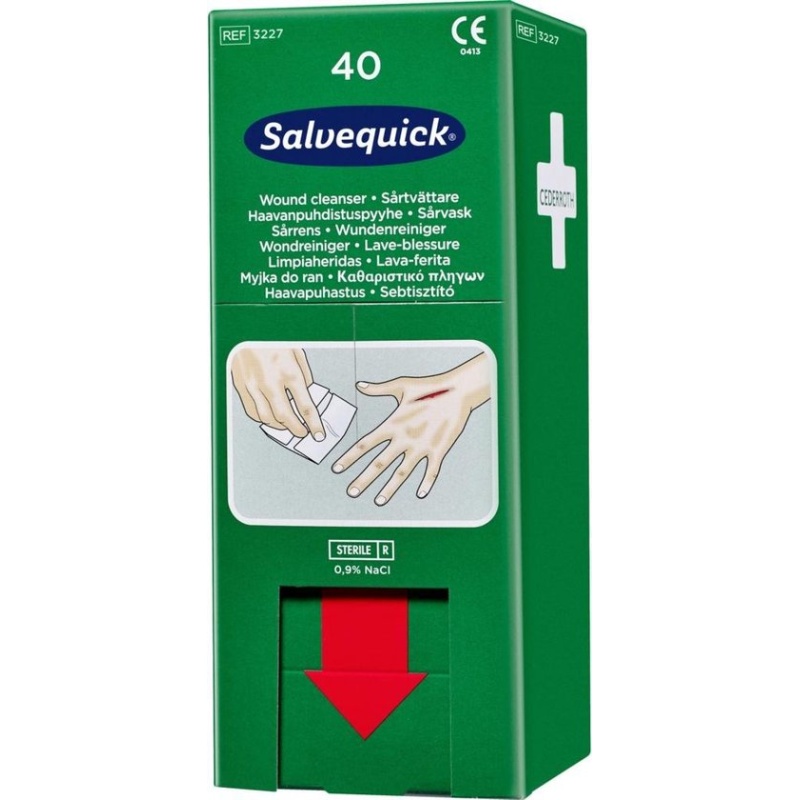 Wondschoonmaakdoekjes Salvequick/pk40