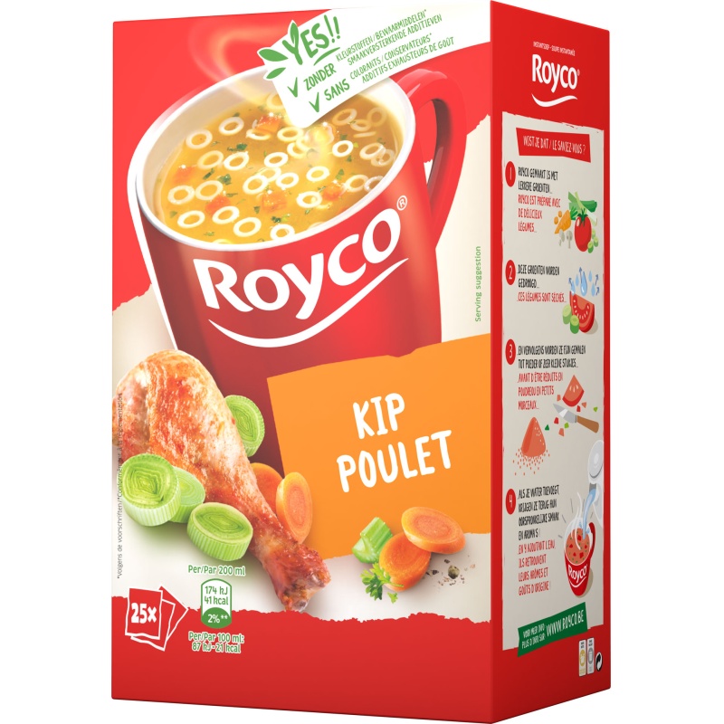 Minute soup Royco Kip 200ml/25