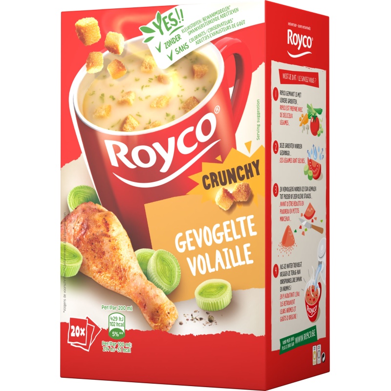 Minute soup Royco Vel.gevogelte 200ml/20