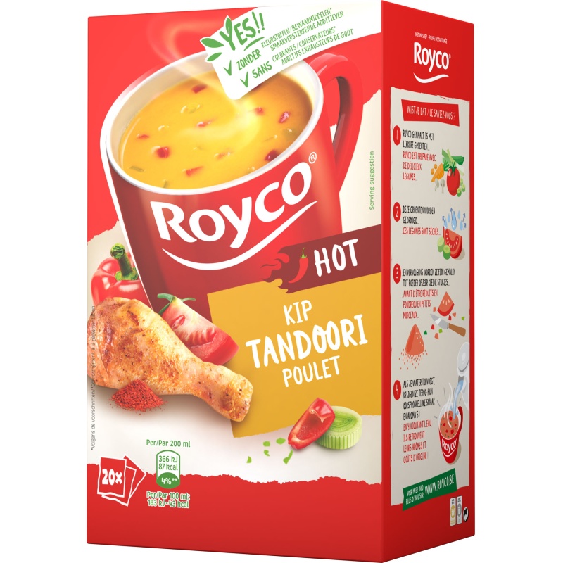 Minute soup Royco Tandoori kip 200ml/20