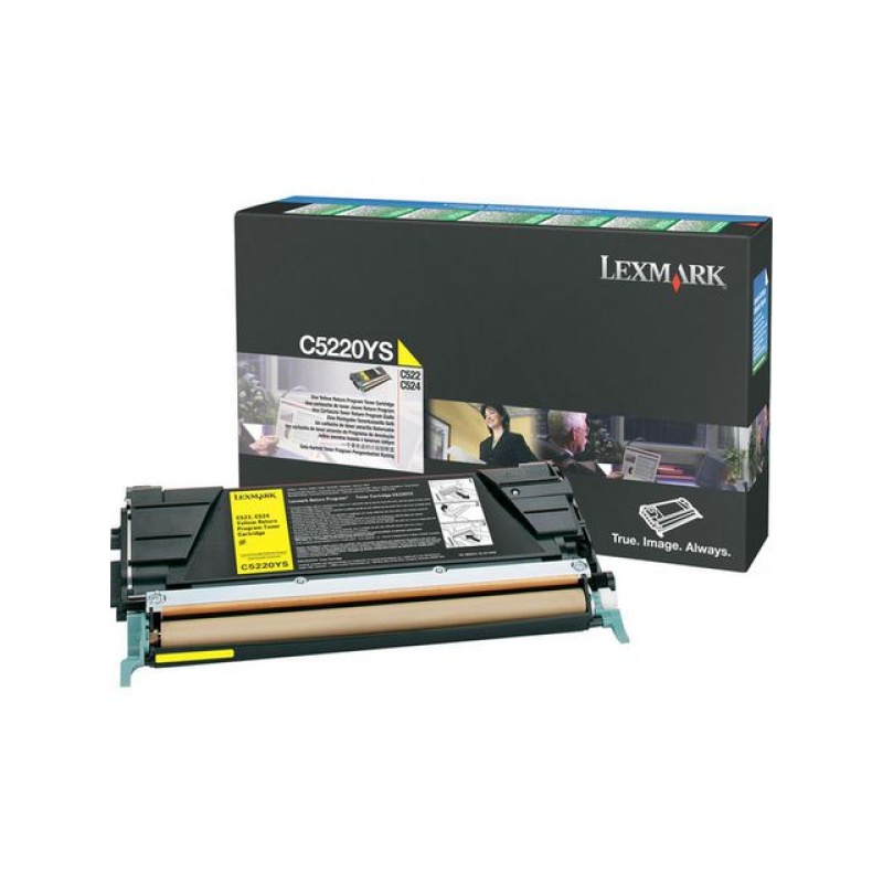 Toner Lexmark C522/C524 3K ret geel