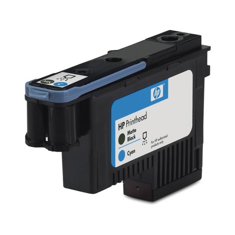 Printkop HP C9404A mat zwart en blauw